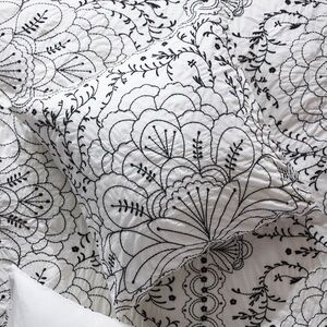 Anthropologie NWT Grove Euro Shams - Set of 2 - White & Black